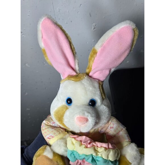 Vintage 1998 Kinderkids Touch-n-Talk Peak-a-Boo Bunny Rabbit Stuffed Animal - Picture 5 of 11